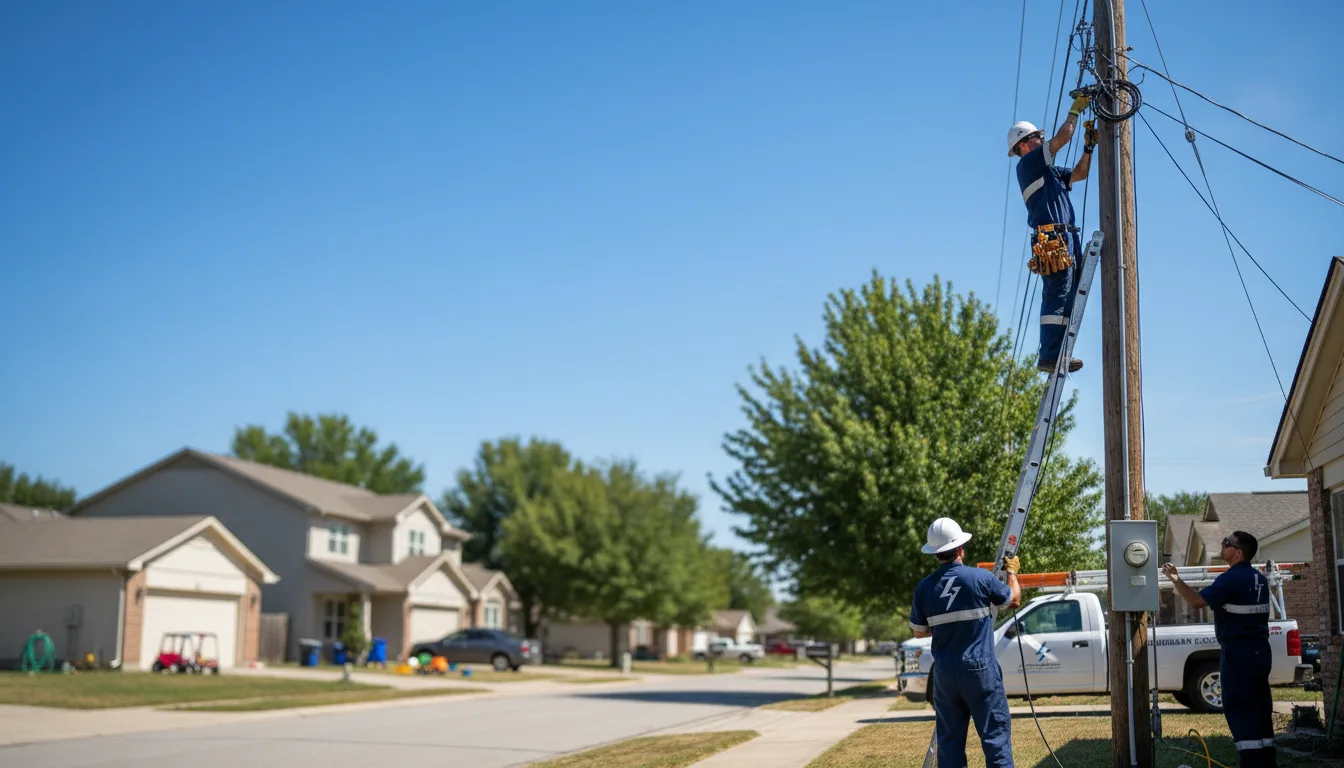 Residential electrician providing installation services in Hope, ND